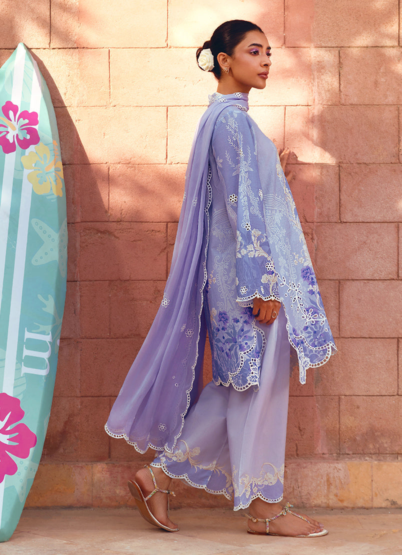 Printed Embroidered 3 PC