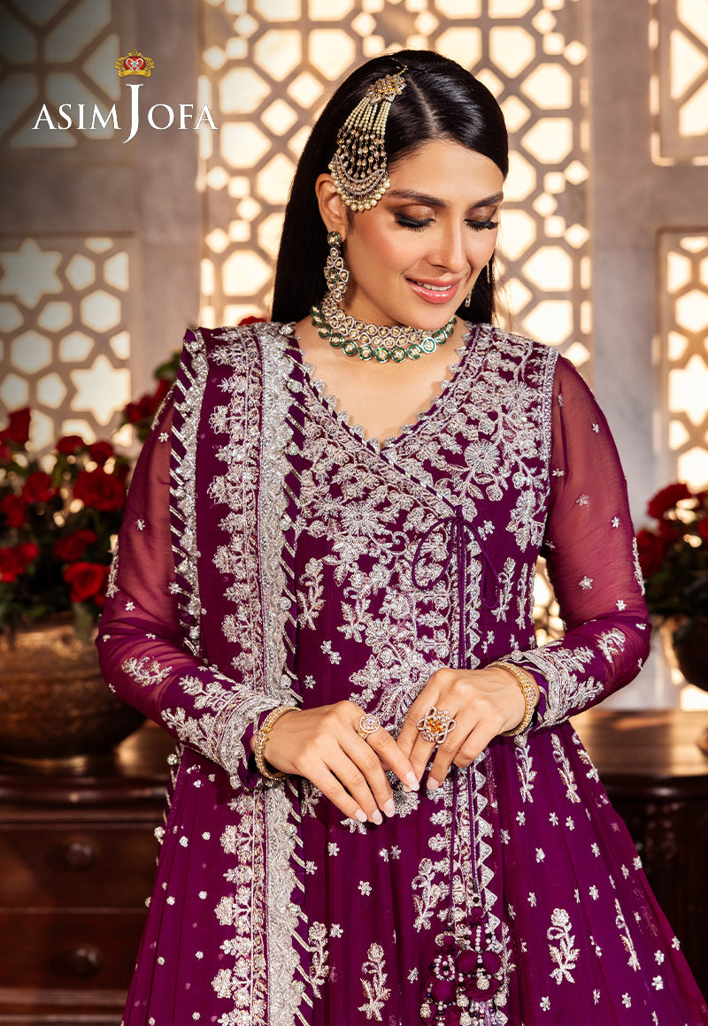 Ajjj-01 Embroidered Chiffon 3 Pcs