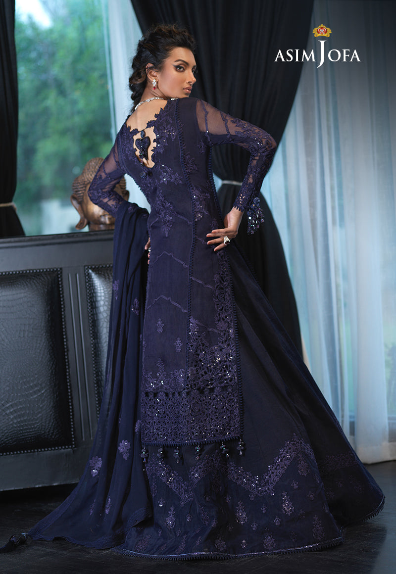 AJN-20 EMBROIDERED ORGANZA 3 PCS