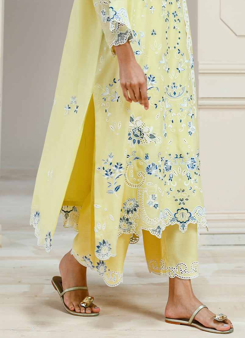Embroidered 3 PC Suit - 15813501504040