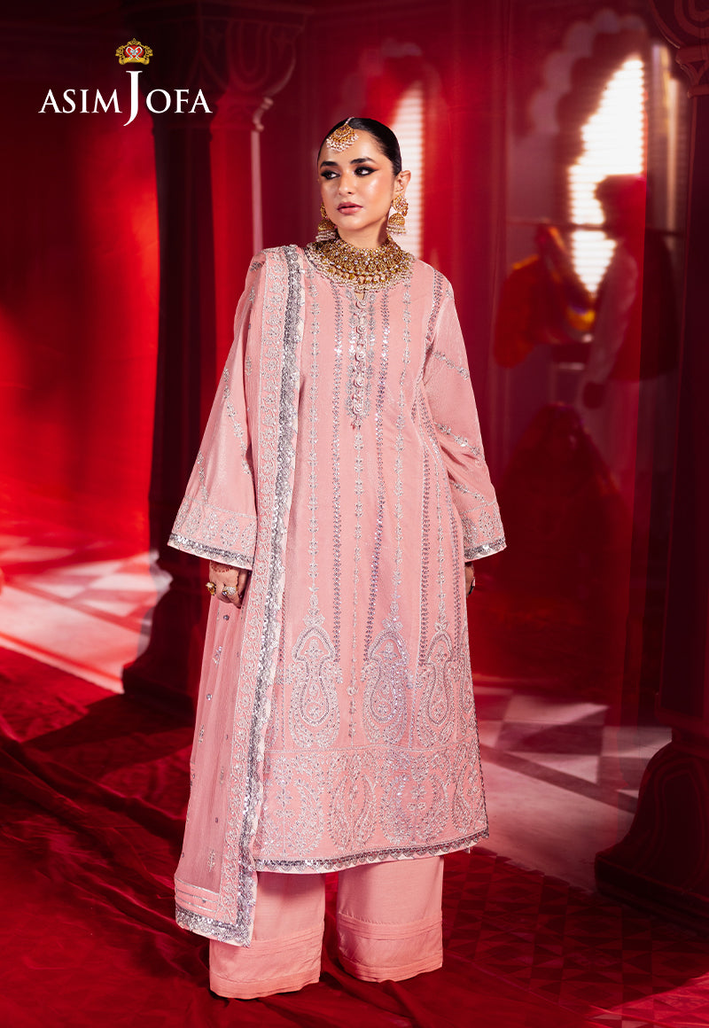 Ajso-120 Unstitched 2 Pcs Shirt Dupatta
