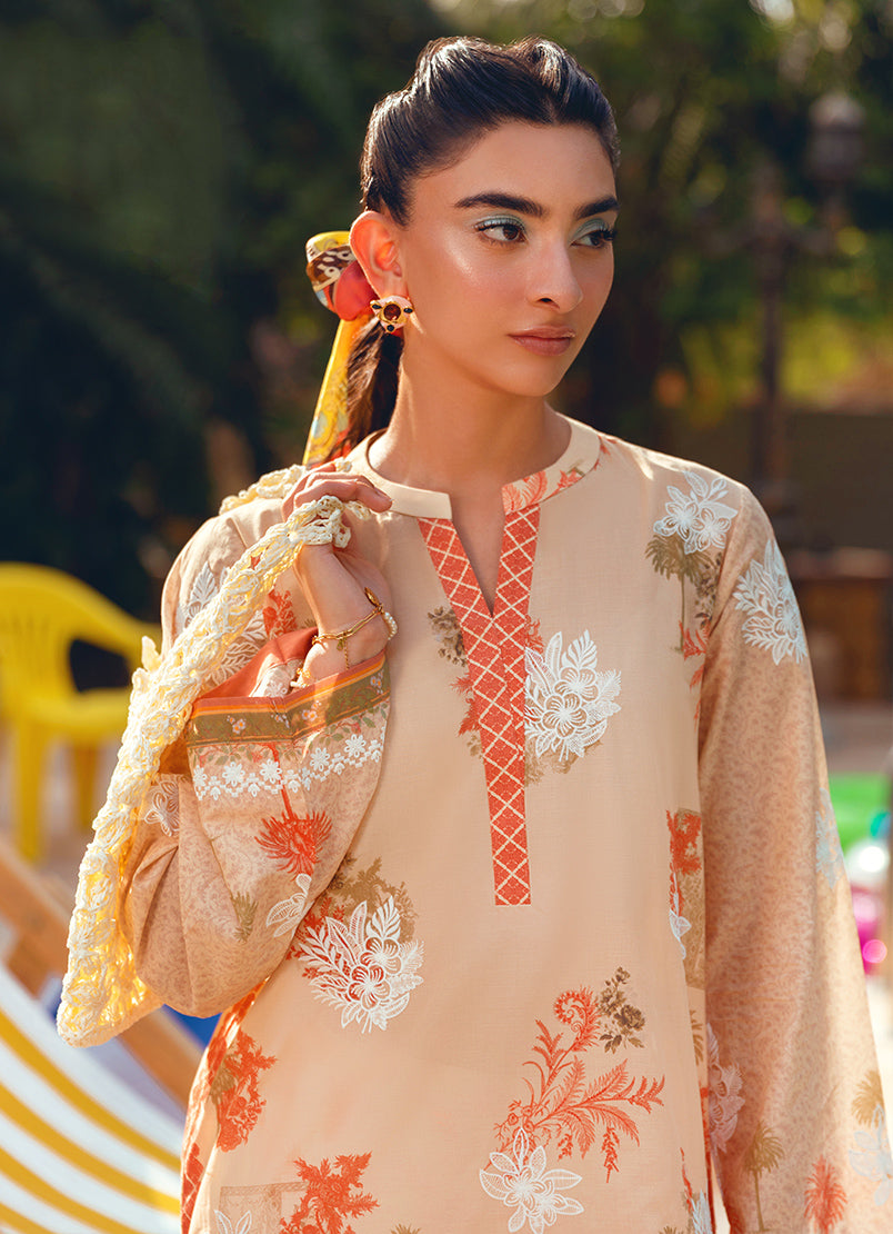 Printed Embroidered CO-ORD Set