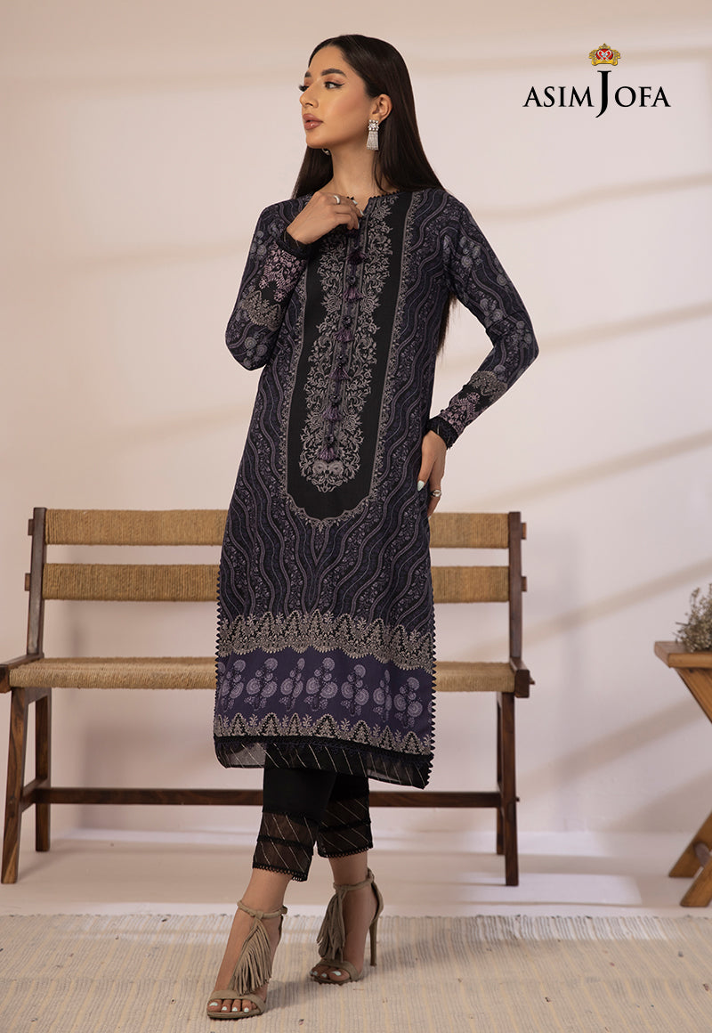 AJBPD-23 DESIGNERS STITCHED PRINTED CAMBRIC 2 PCS