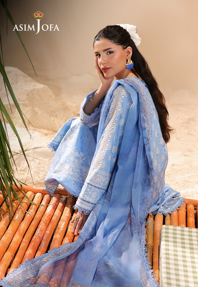 AJUBUD-19 Printed Embroidered Lawn Stitched 2 PCS