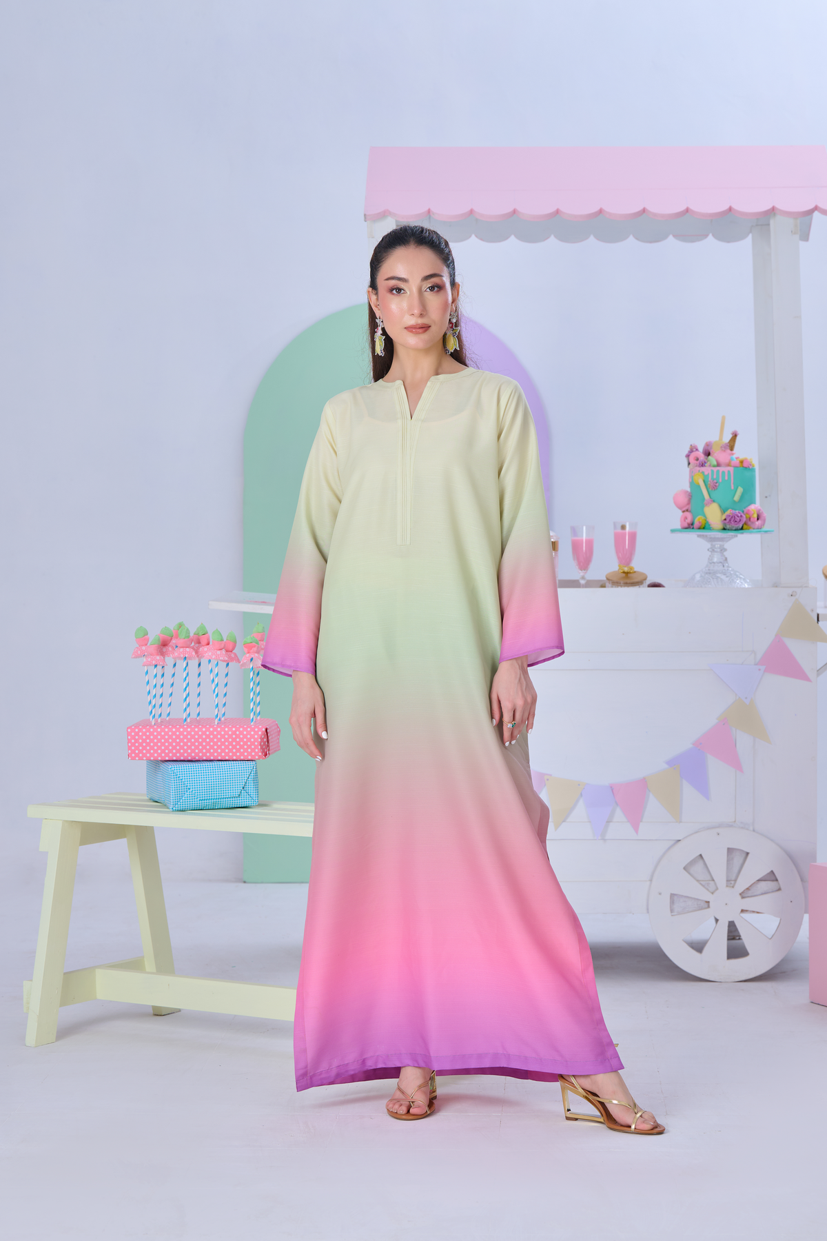 Spring Ombre Kaftan | 2 Piece