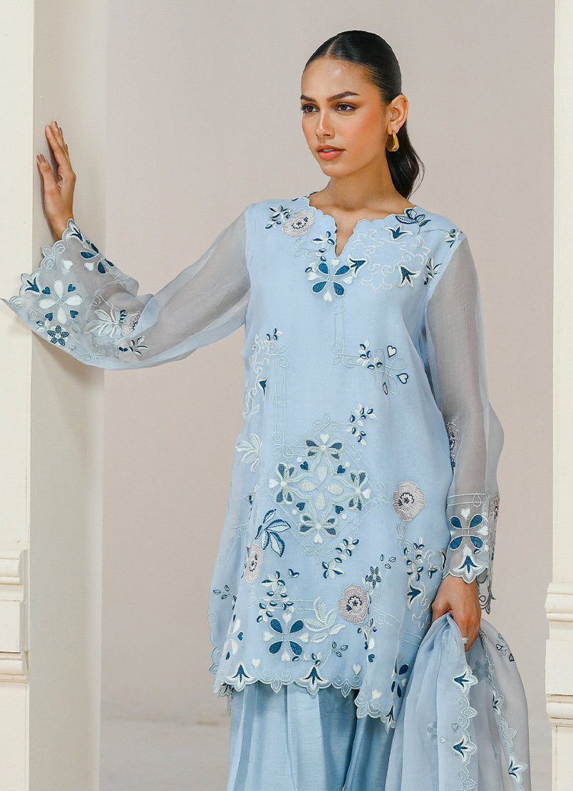 Embroidered 3 PC Suit