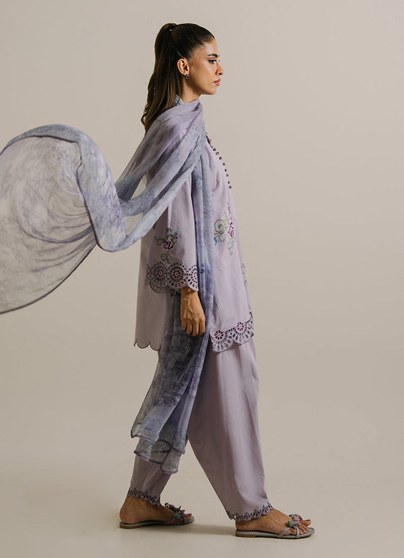 3Pc Embroidered Suit