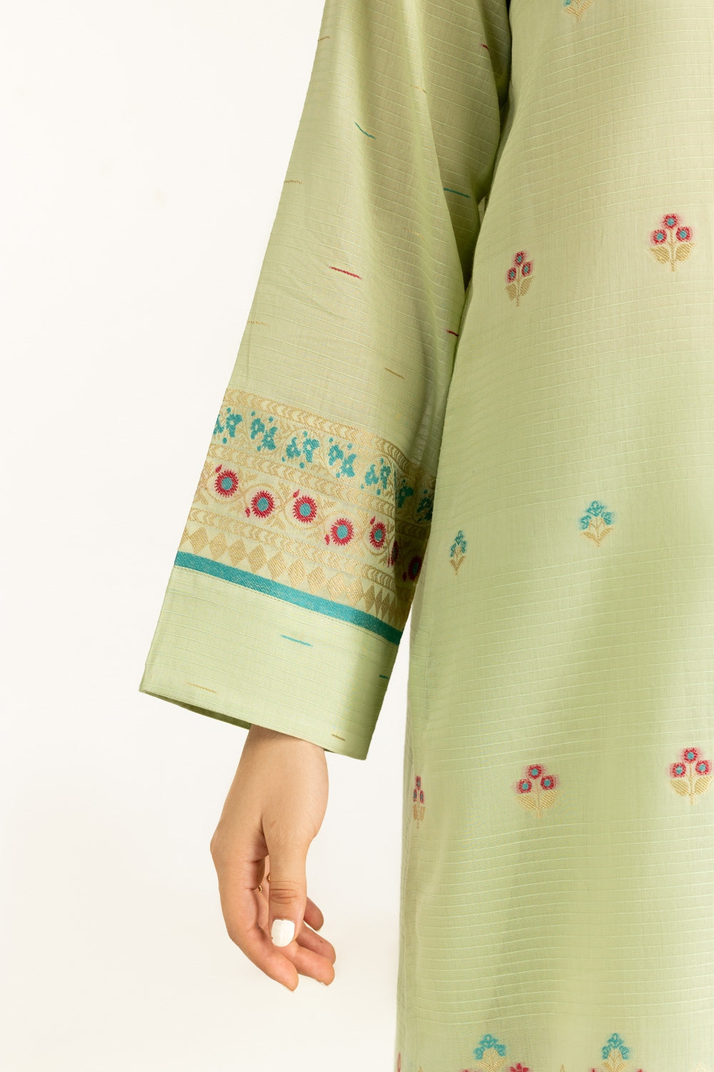 3Pc Dyed Jacquard Suit