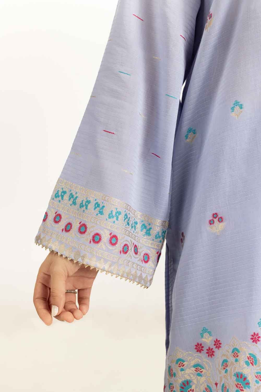 3Pc Dyed Jacquard Suit