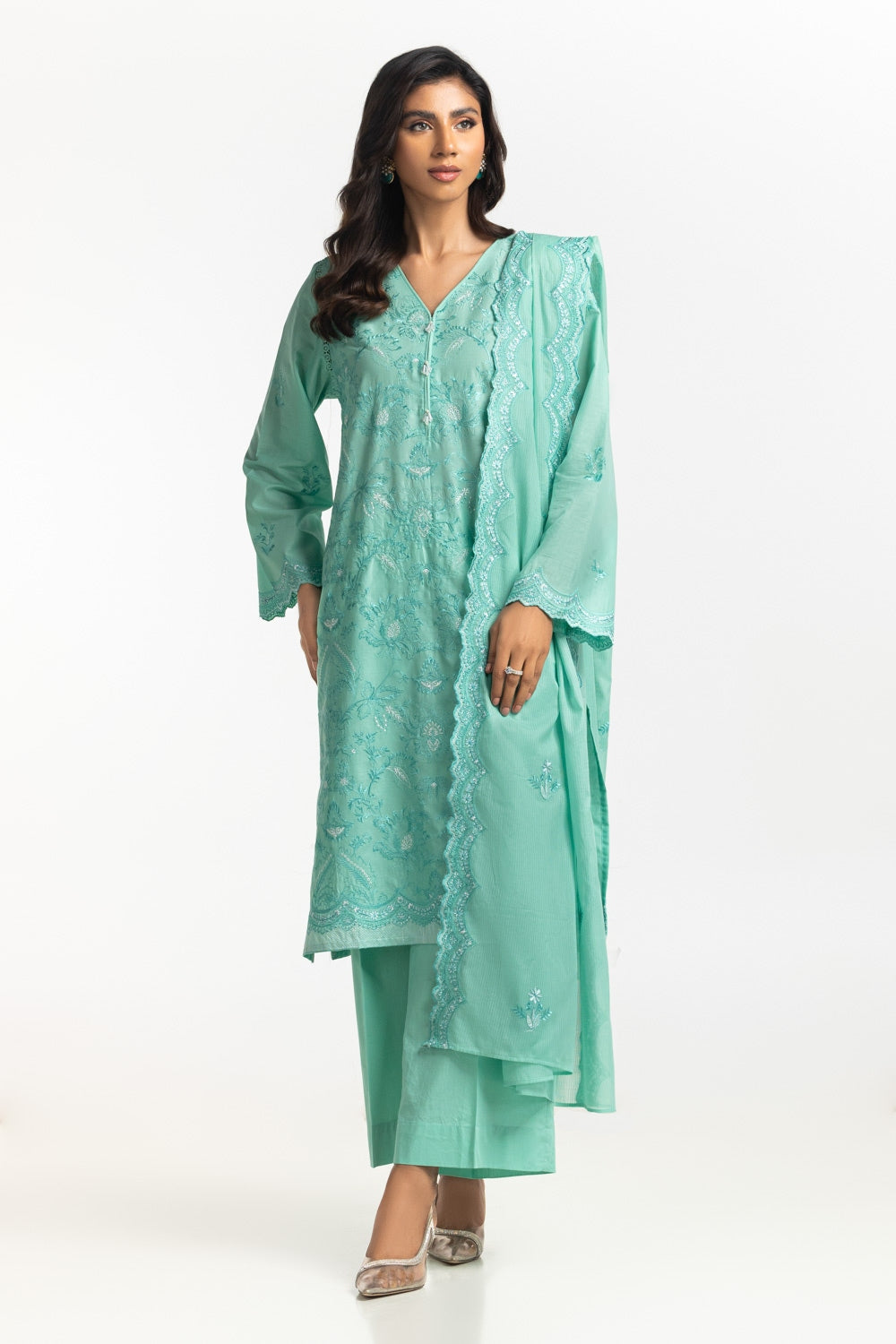 3PC Lawn Embroidered Suit