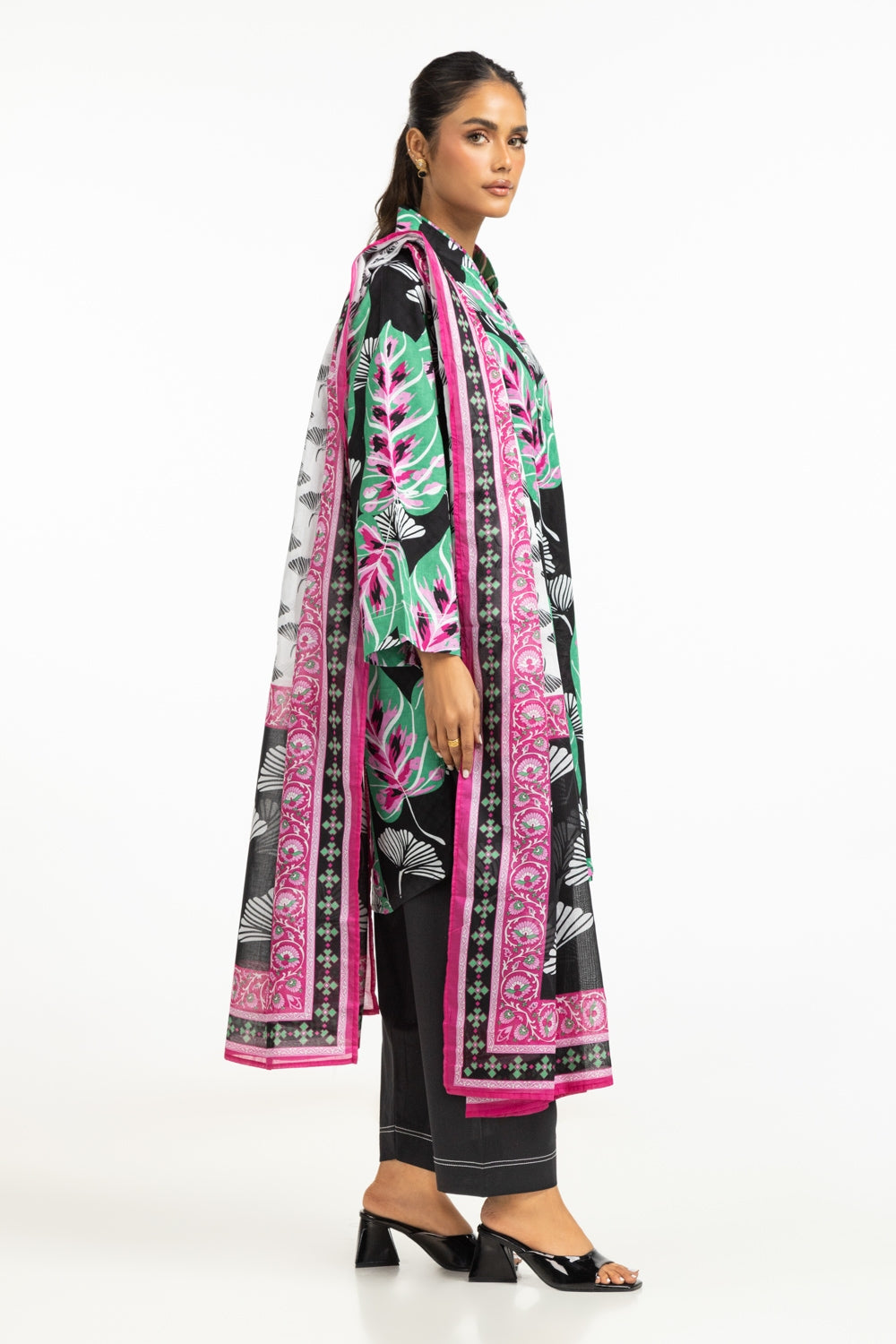 3PC Jacquard Printed Suit