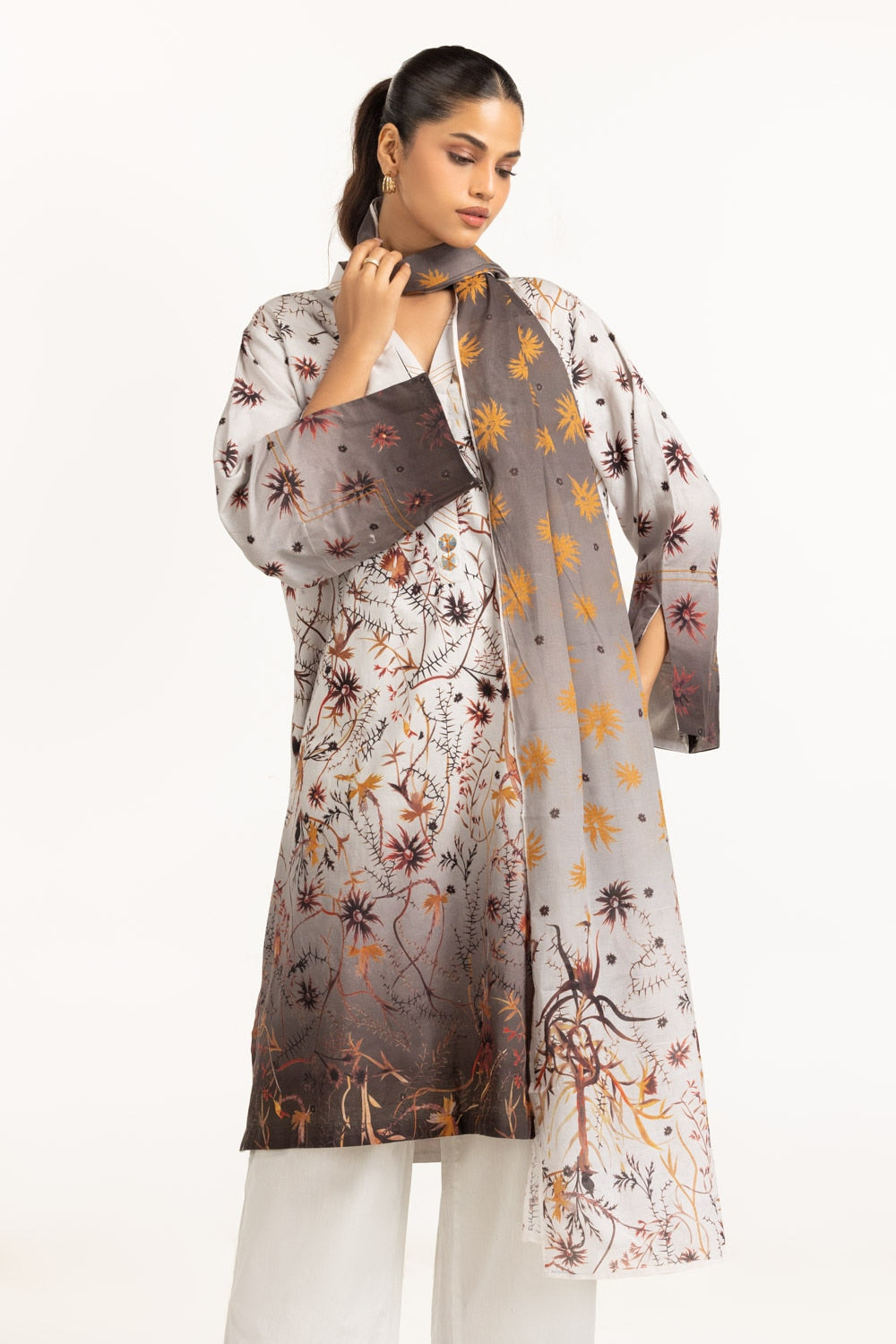 3PC Jacquard Printed Suit
