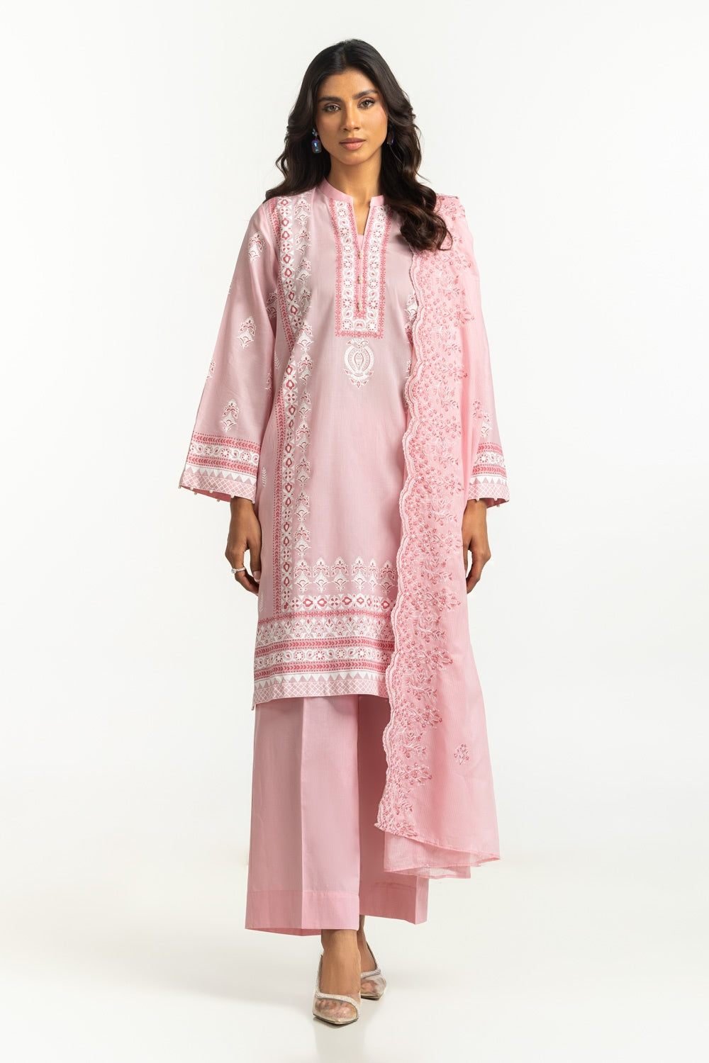 3Pc Lacquer Printed Suit