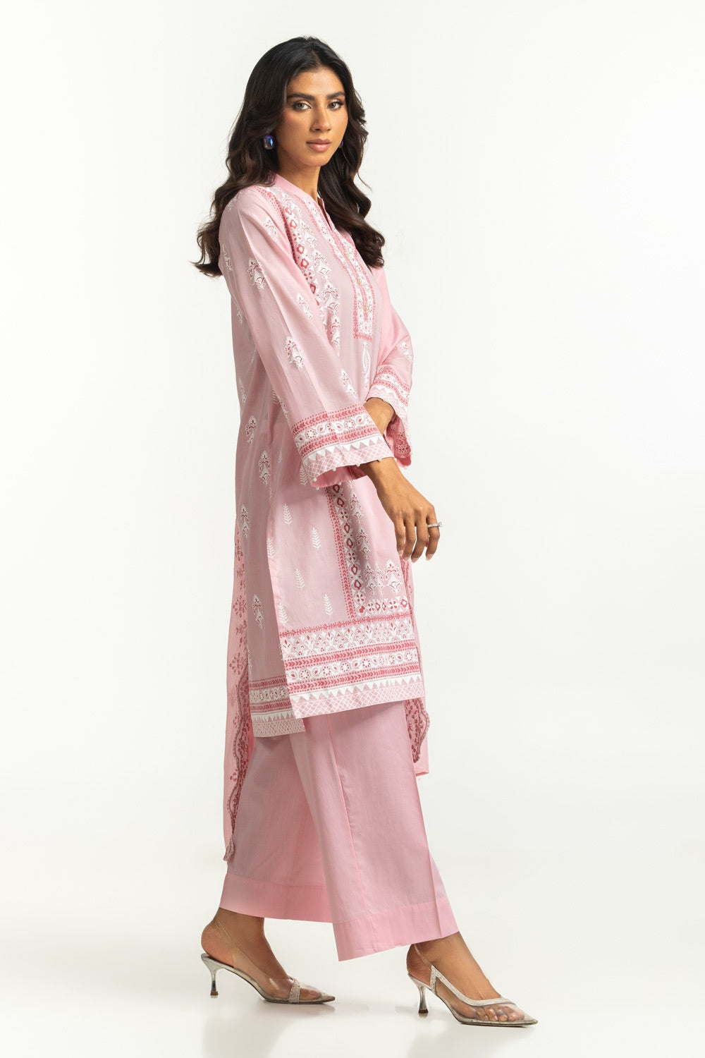 3Pc Lacquer Printed Suit