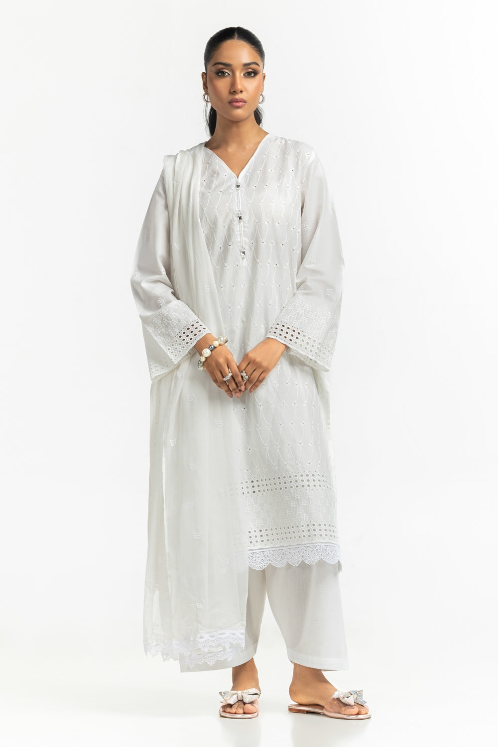 3PC Lawn Embroidered Suit