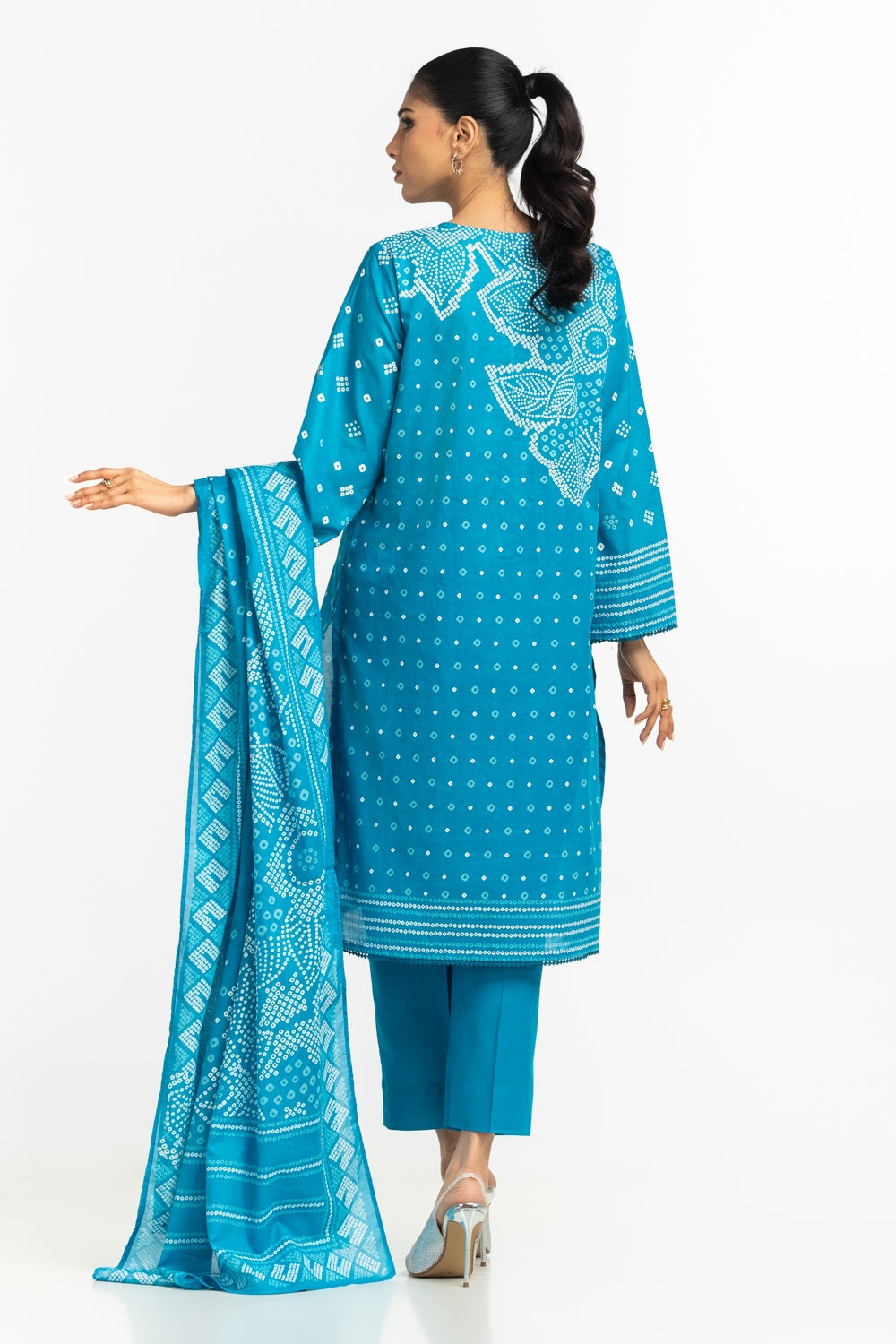 3PC Lawn Lacquer Printed Suit