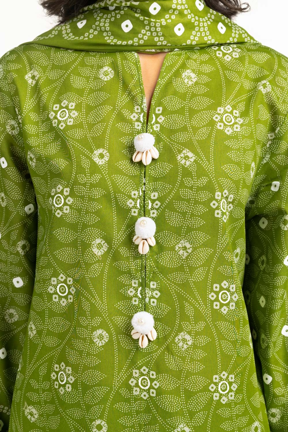 3Pc Lawn Lacquer Printed Suit