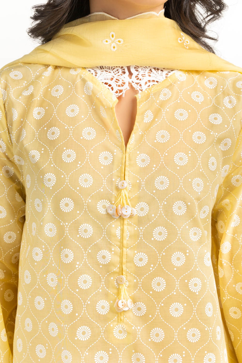 3PC Lawn Lacquer Printed Suit
