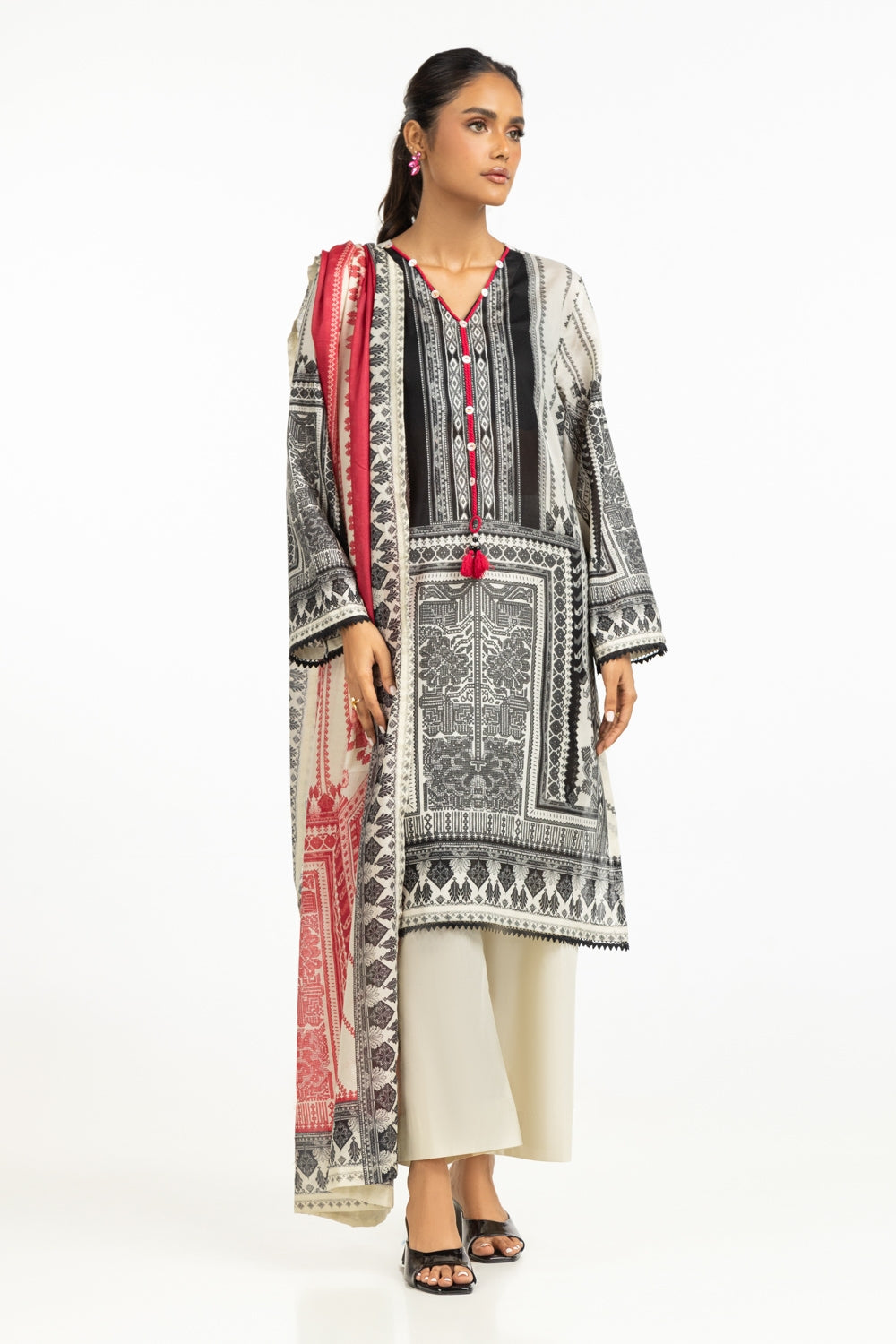 3Pc Lawn Printed Suit