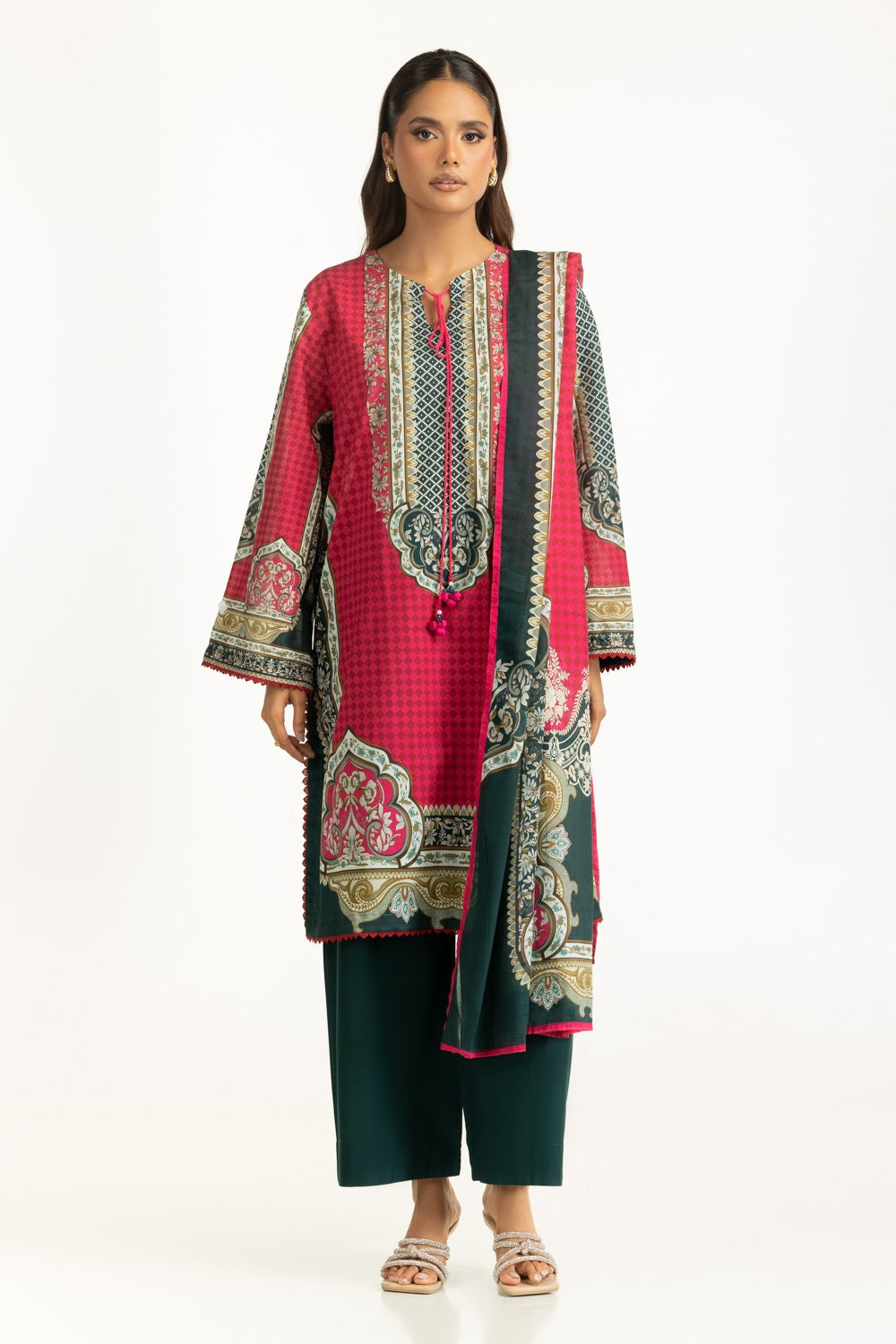 3Pc Lawn Printed Suit
