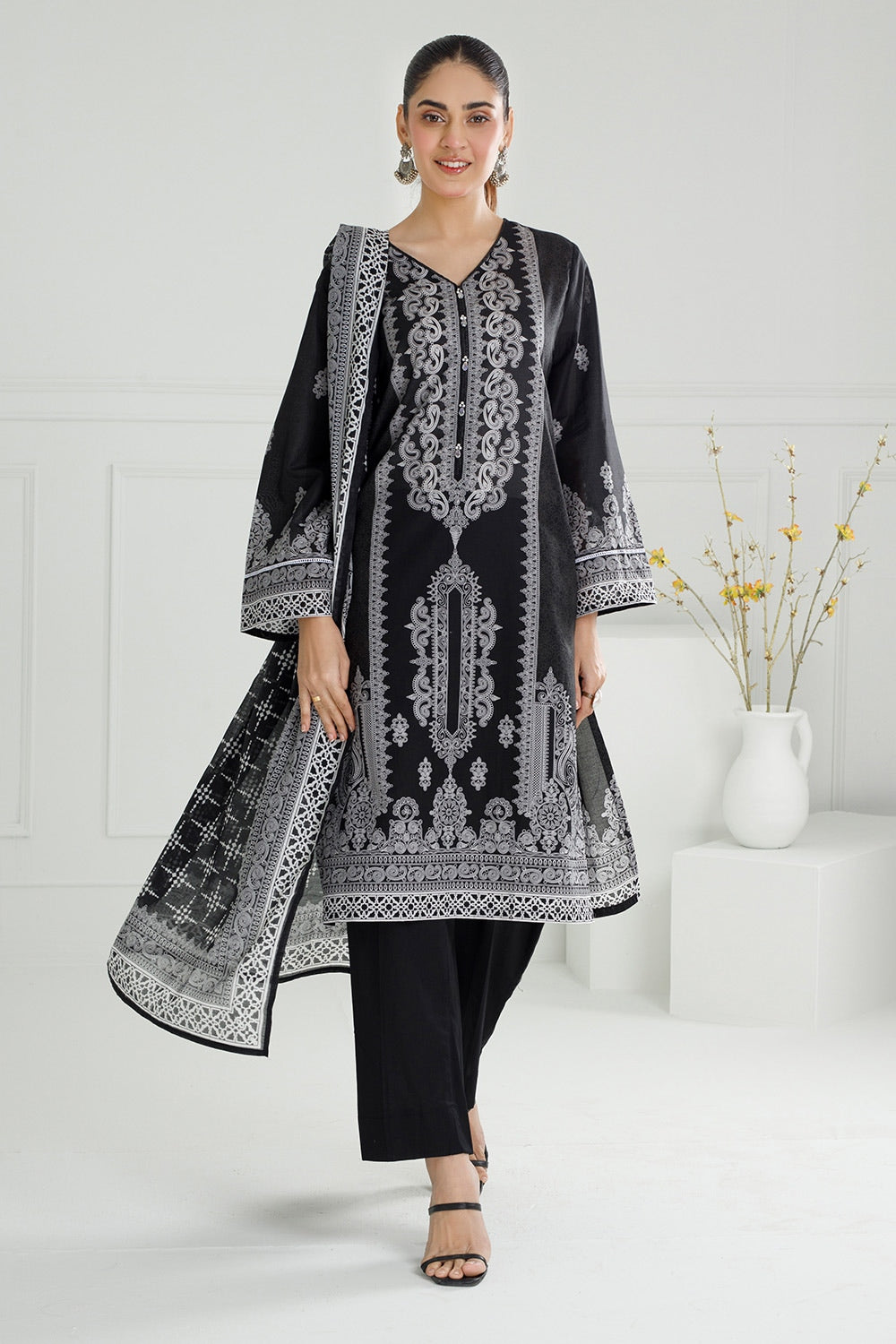 3Pc Lawn Printed Suit