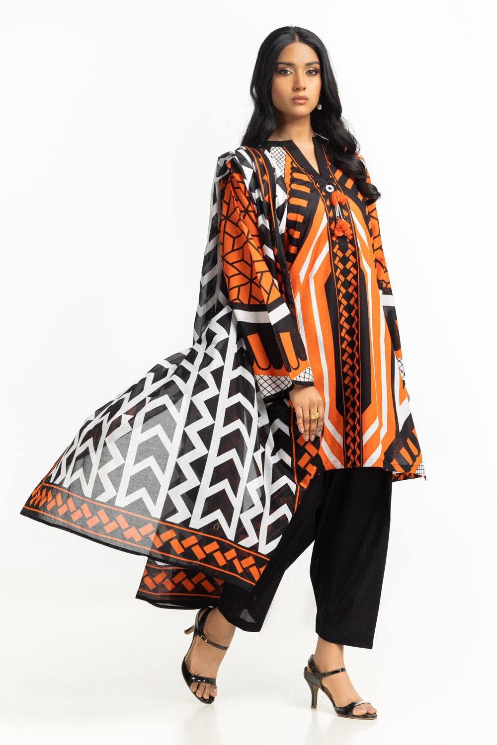 3Pc Lawn Printed Suit