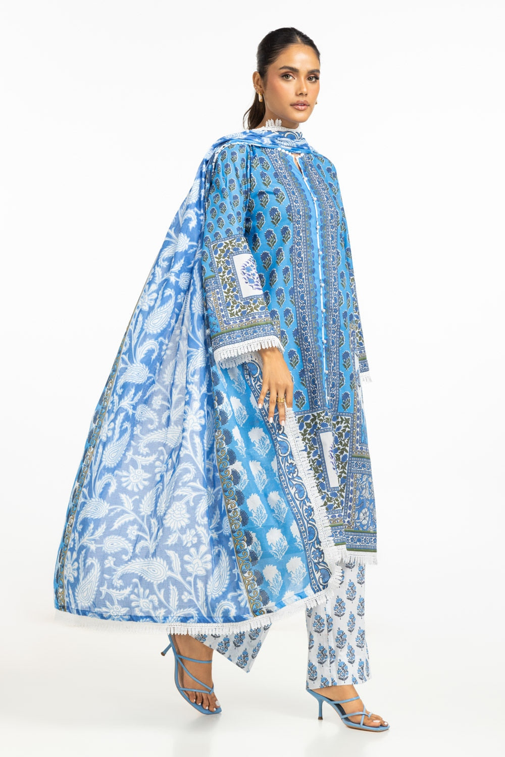 3Pc Lawn Printed Suit