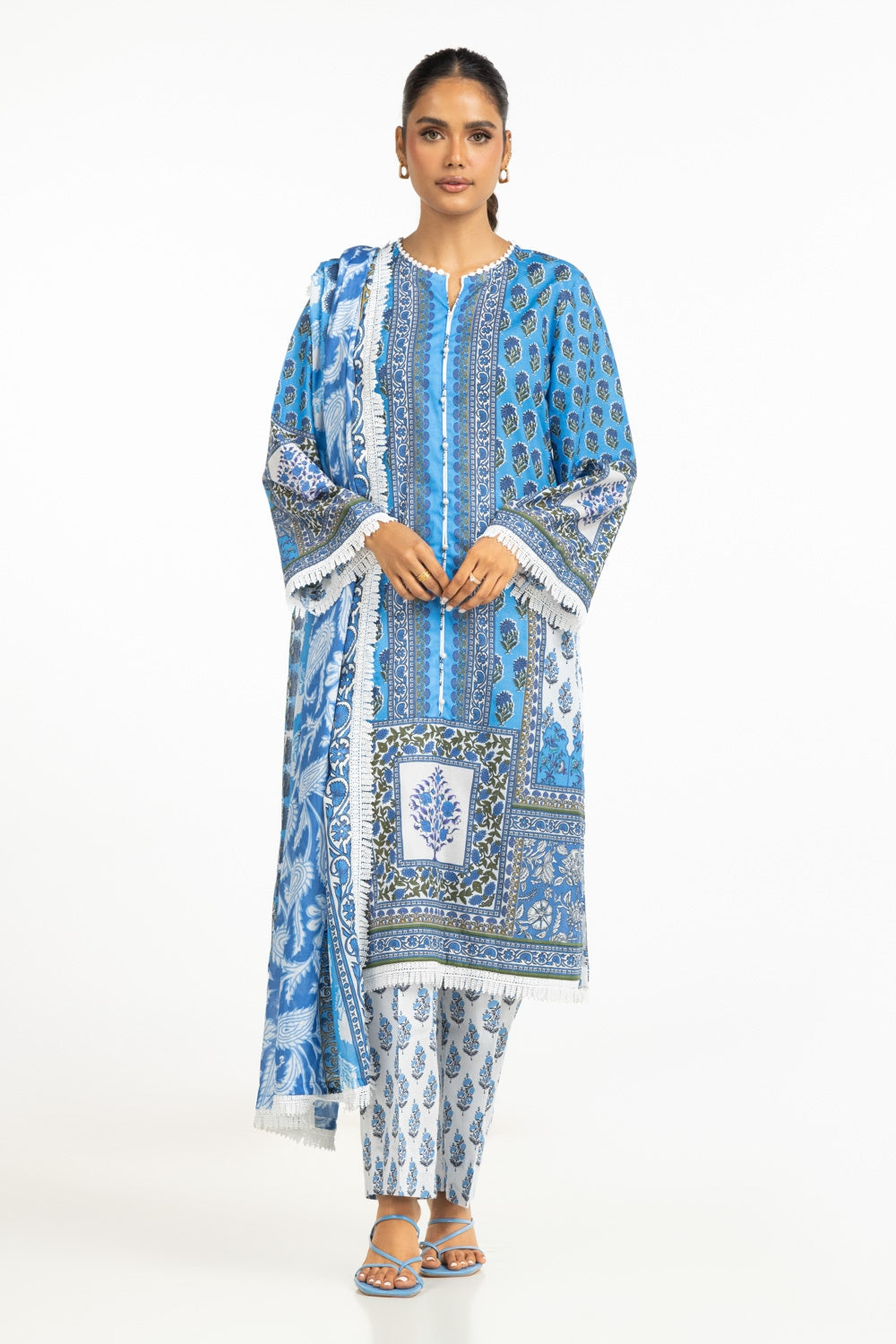 3Pc Lawn Printed Suit