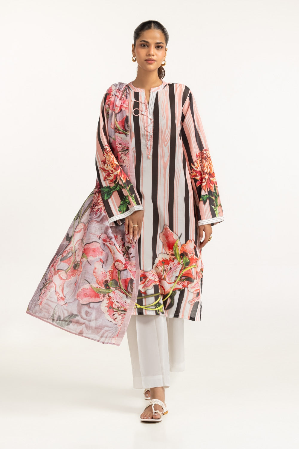 3Pc Lawn Printed Suit