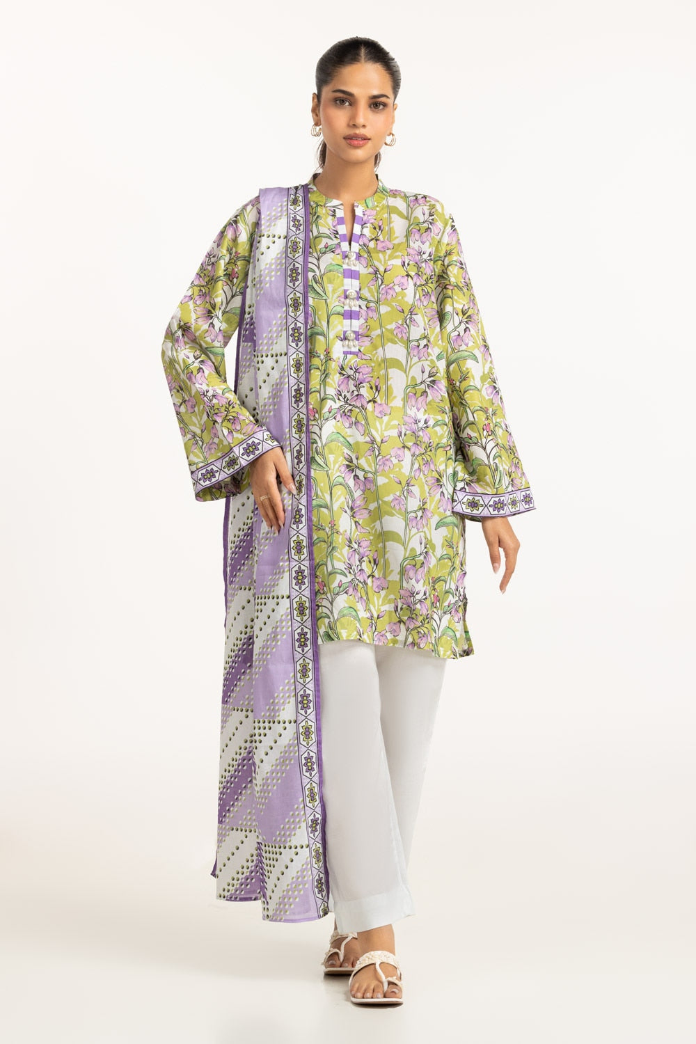 3Pc Lawn Printed Suit