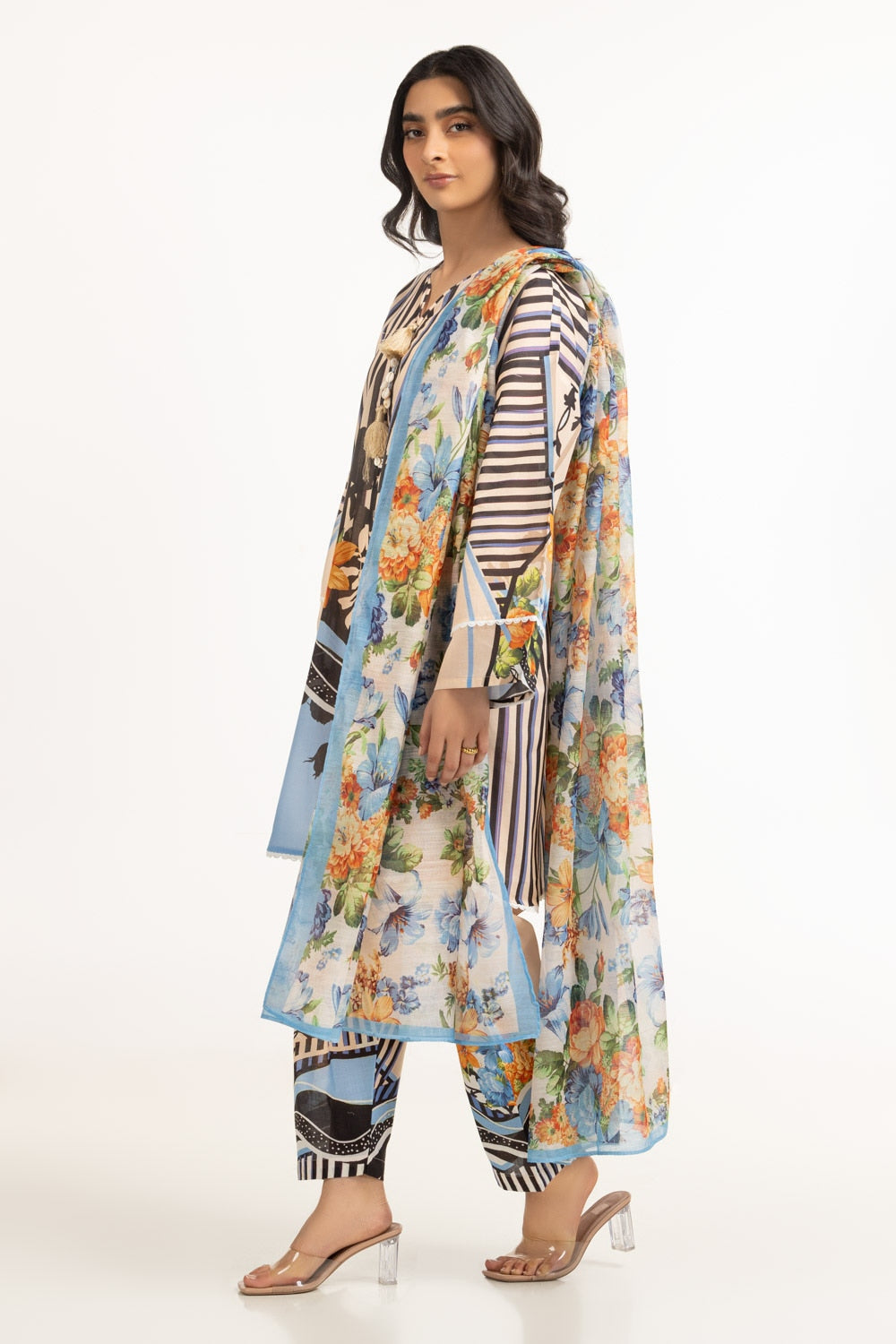 3Pc Lawn Printed Suit