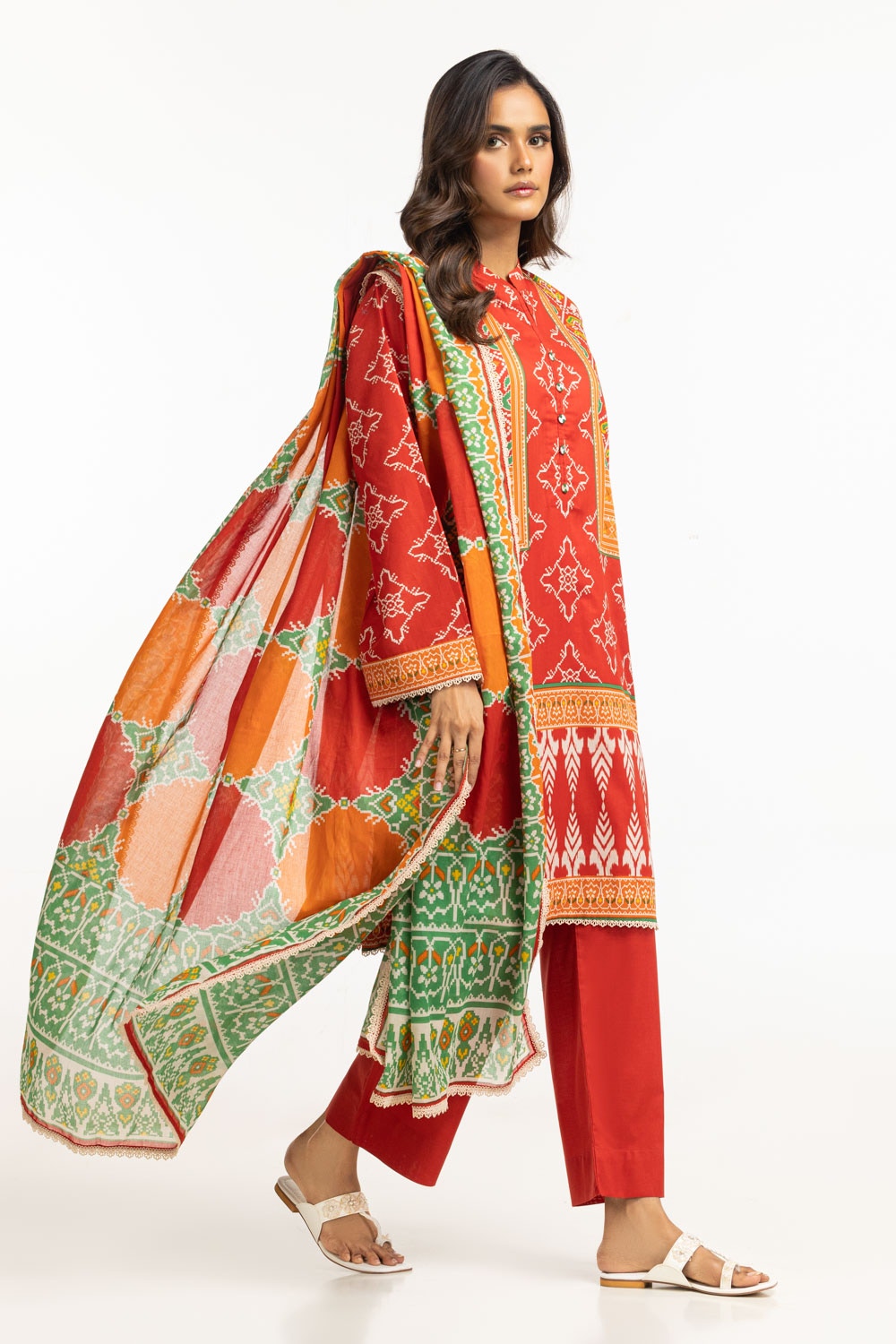 3Pc Lawn Printed Suit