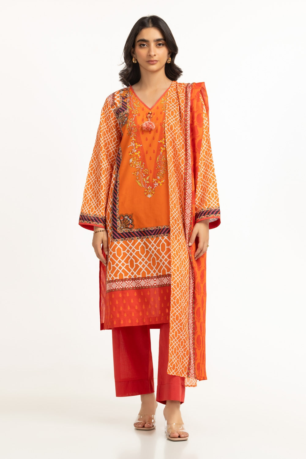 3Pc Lawn Printed Suit