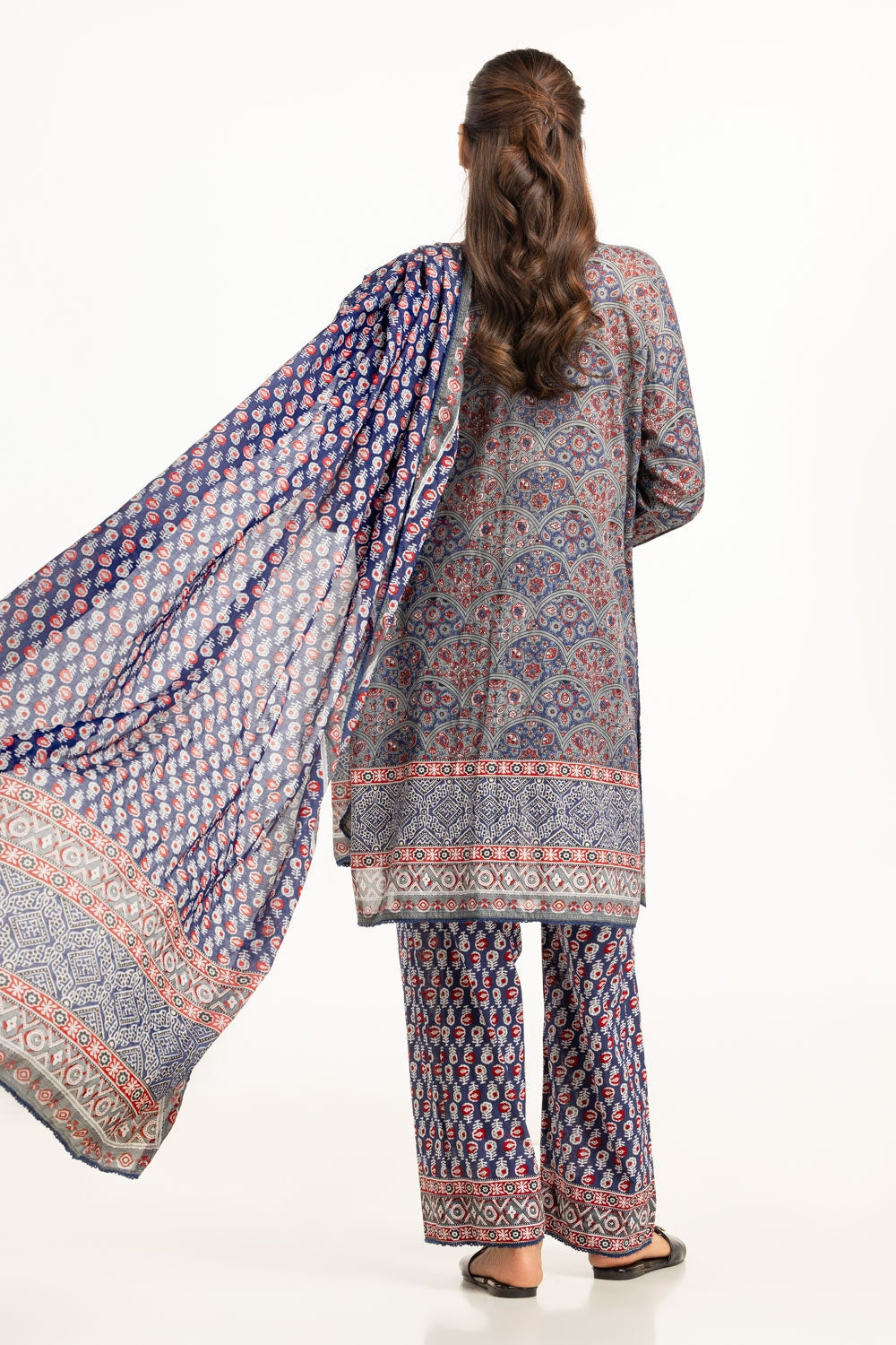 3Pc Lawn Printed Suit