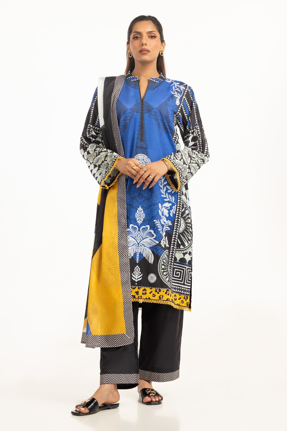 3Pc Lawn Printed Suit