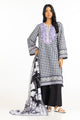 3PC Lawn Printed Suit With Embroidered