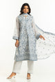 3Pc Swiss Voile Embroidered Suit