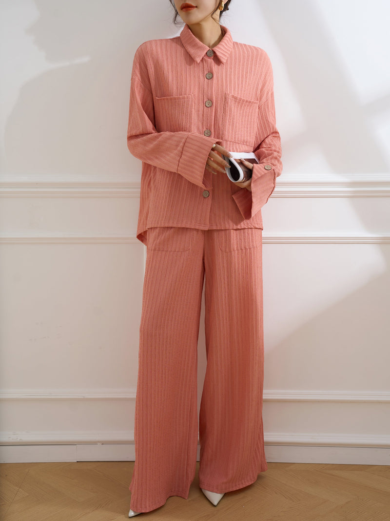 Ohio Coral Textured Suit