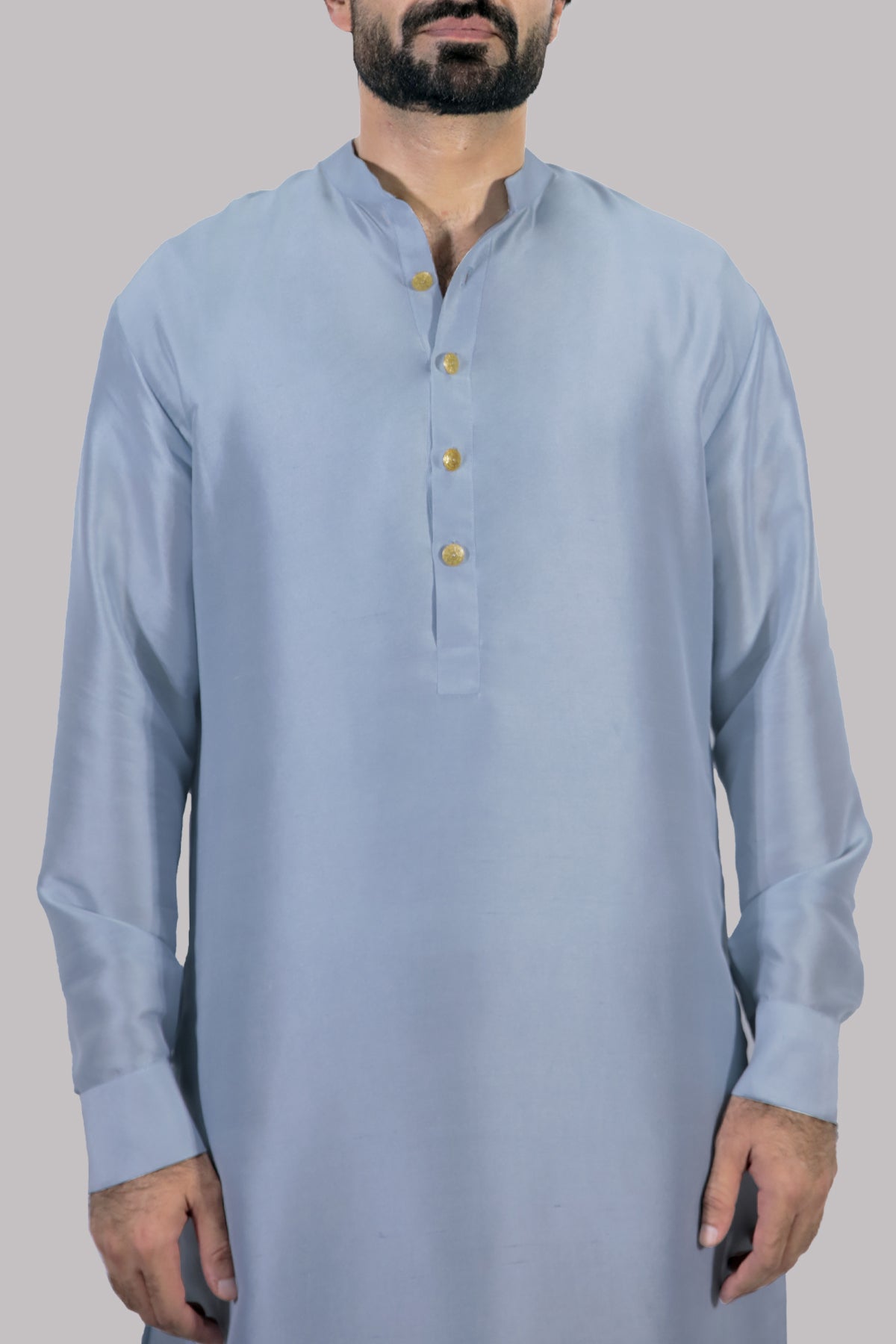 Aquamarine Raw Silk Set