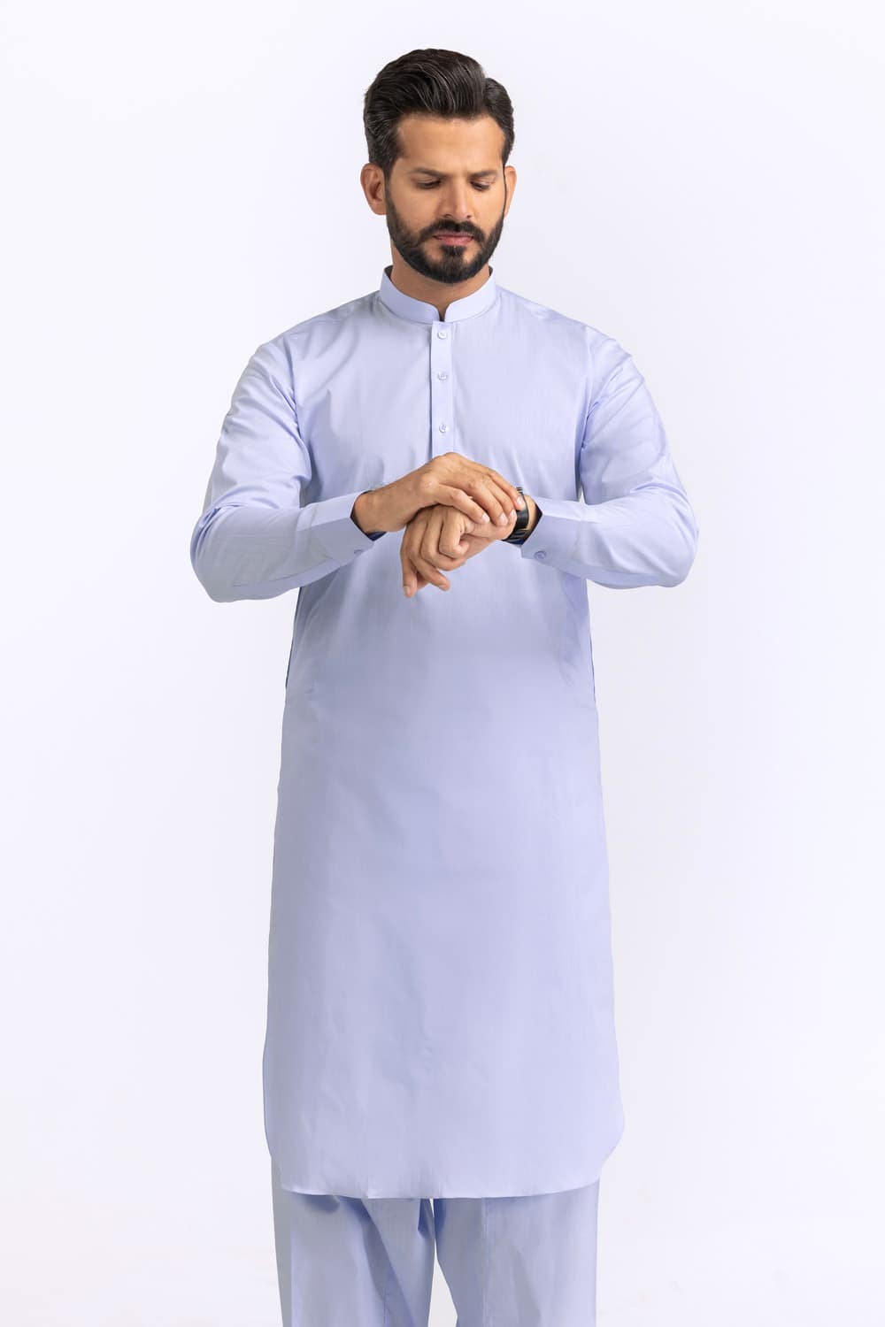 Titanium Latha Unstitched Fabric Cotton-Lf