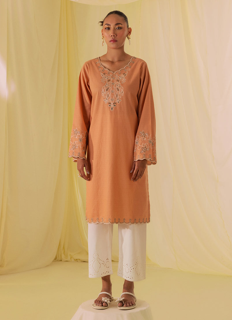 Embroidered Kurta - 12584251521020
