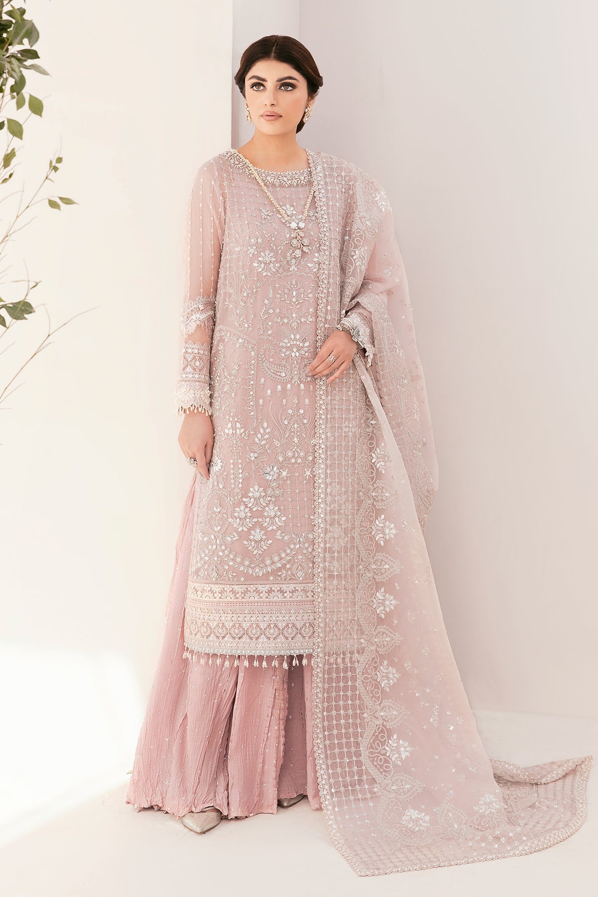EMBROIDERED CHIFFON CH11-05 STITCHED