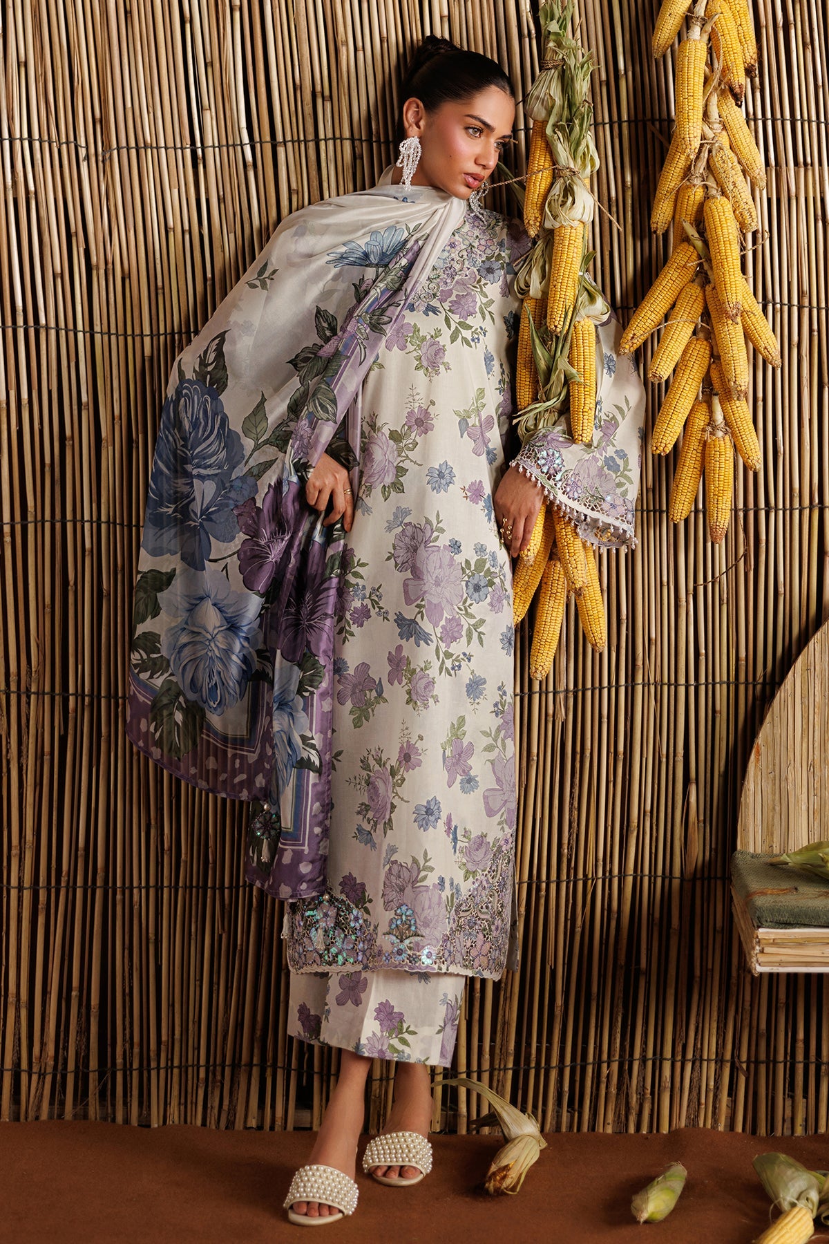 EMBROIDERED LAWN SF-4528