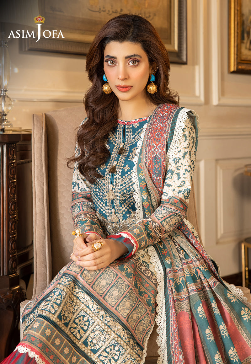 AJS-29 EMBROIDERED LAWN 2 PCS