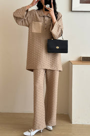 Mallorca Textured Suit with Statement pocket