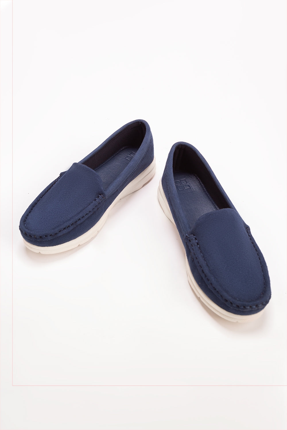Women Blue Moccasin Shoes