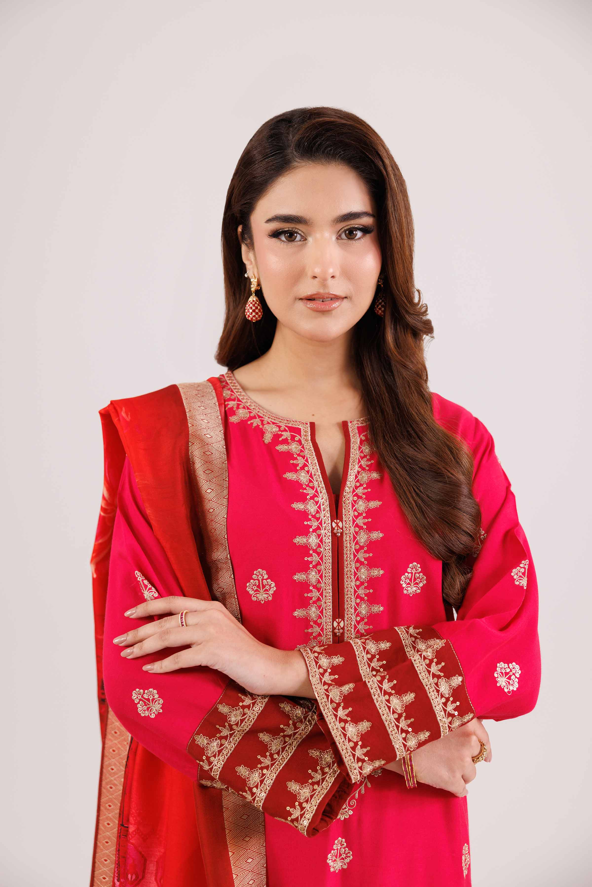 3 Piece - Embroidered Suit - 42419108