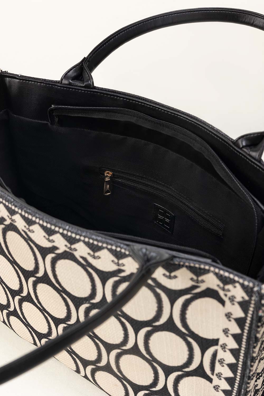 Black White Tote Bag