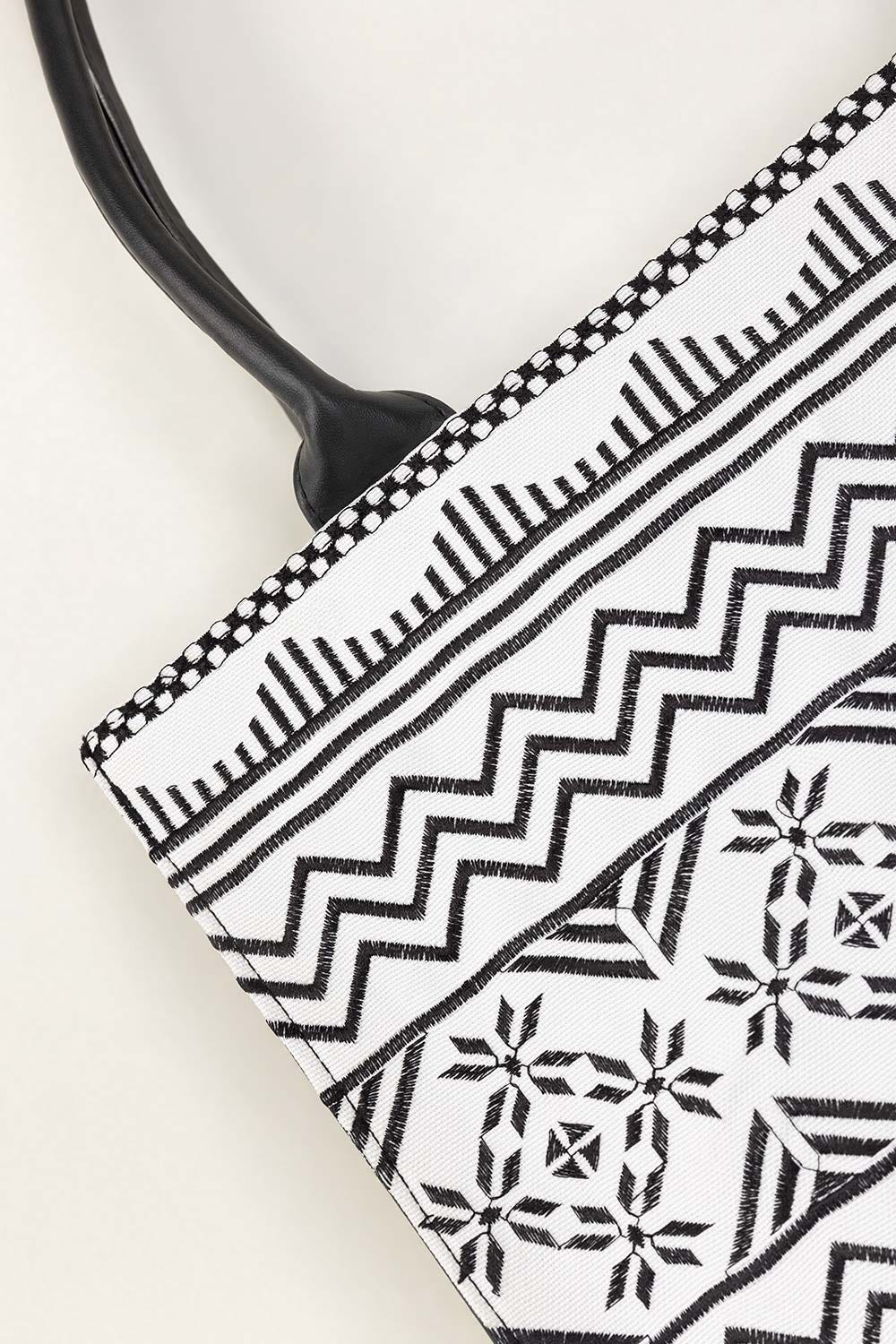 Black White Tote Bag