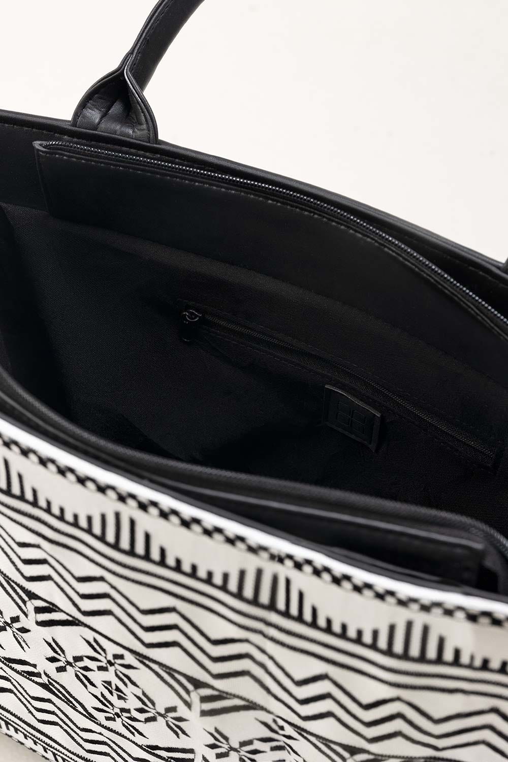 Black White Tote Bag